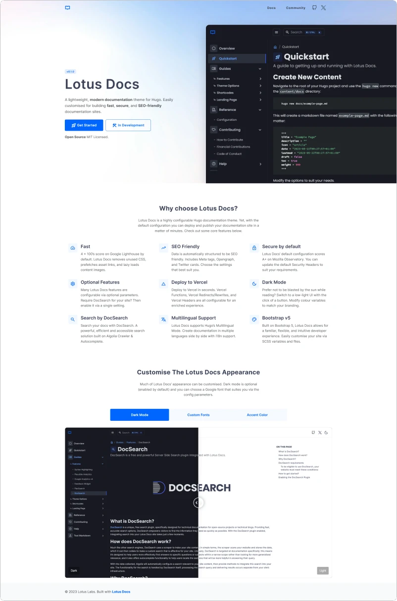 Landing Page Screenshot